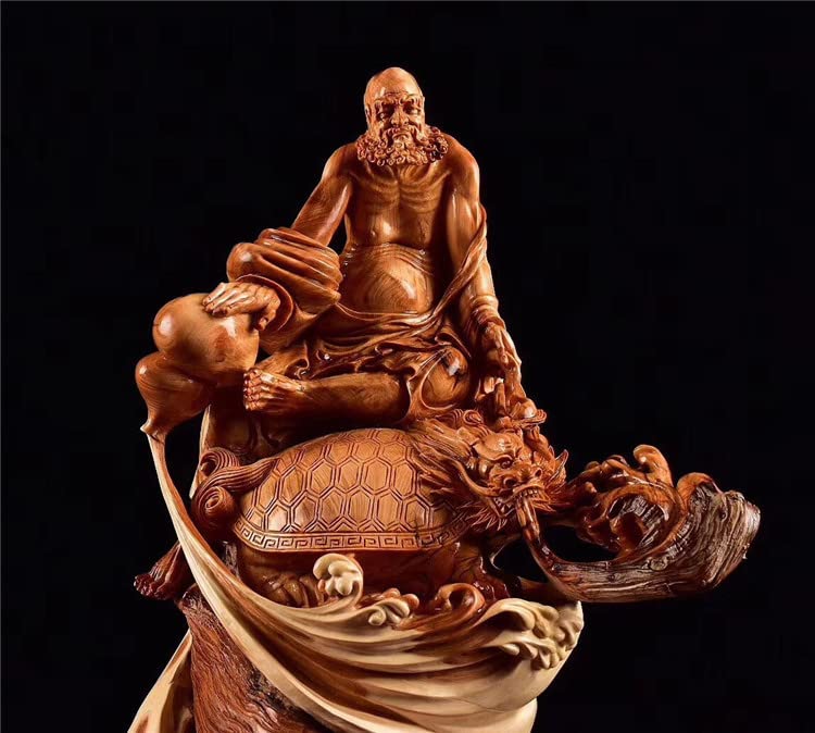 Amazon｜崖柏の置物の精品の達磨木彫天然随形満瘤の傷跡の手の根の彫刻