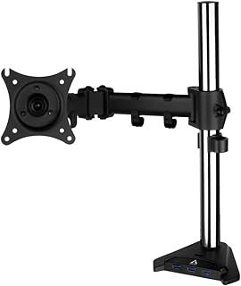 ARCTIC Z1 Pro (Gen 3) - Desk Mount Single Monitor Arm for up to 34"/38" Ultrawide, up to 15 kg (33 lbs), USB Hub, Easy Monitor Mount Adjustment - Matt black