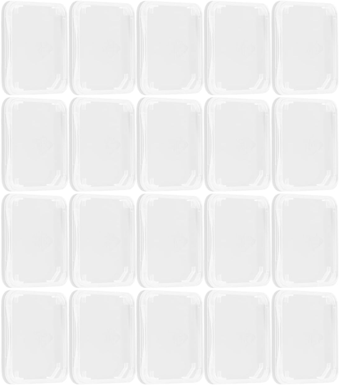 Hemobllo 100 Pcs Transparent Card Cases Storage Box Lightweight Memory Card Holder for Secure Protection and Easy Carrying