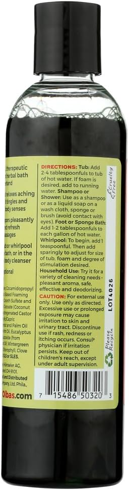 Olbas Therapeutic Herbal Bath - Soothes and Relaxes Aching Muscles - Swiss Made - 8 fl oz (Pack of 4)