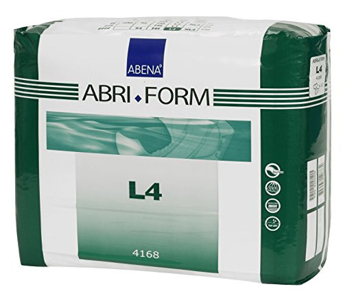 Image of Abena Abri-Form Comfort Plastic-Backed Briefs, Level 4, (Medium To Large Sizes) Large, 36 Count | Incontinence Brief,Unisex,Tab Closure
