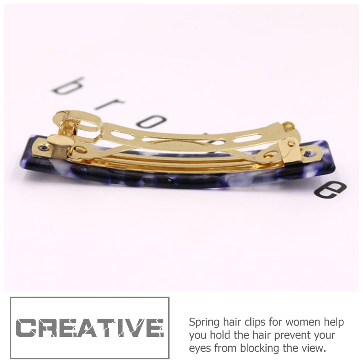 MAGICLULU 15piezas Barrettes De Pelo Para Mujer Pinzas Francesas De Inoxidable Diseño De Mármol Carey Clips Ligeros y Cómodos Para Tipo De Cabello