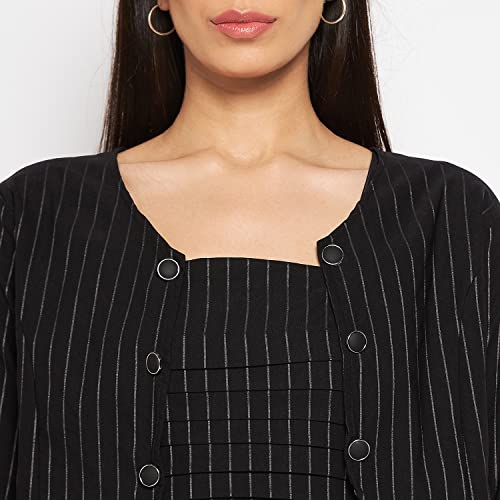 Image of CAMEY Women Striped Cotton Dress