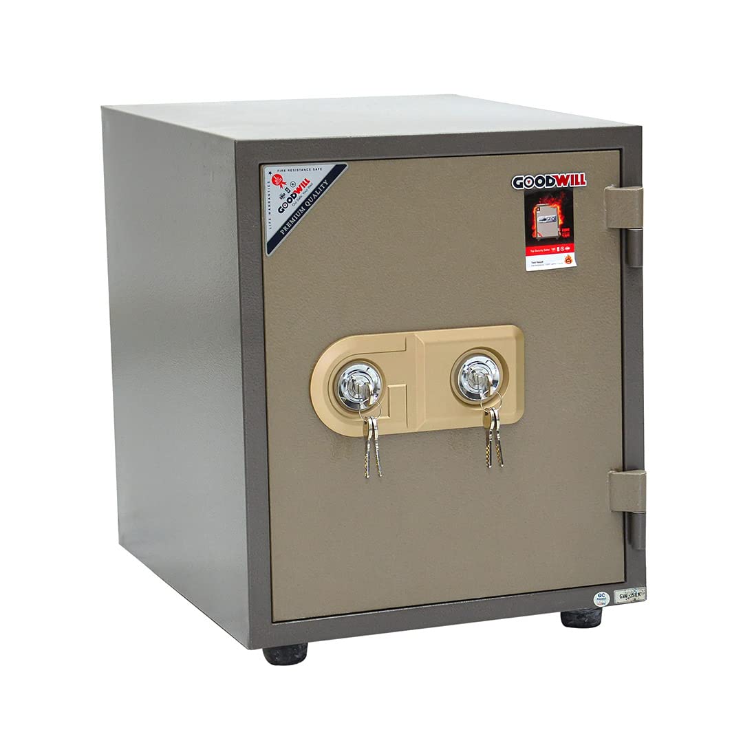 Safe Box Locker with Handle 2-Keys Fire Resistant, Waterproof for Home, Office, Hotel, Privacy Room, Bank, etc Size 40x39x45 CM 42-KG