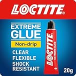 Loctite Extreme Glue Gel, High-Strength Clear Adhesive for Tough Repairs, Bonds Wood, Metal, Glass, Stone & Plastics, Shock & Temperature Resistant, 20g Tube