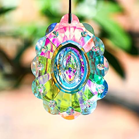 H&D Hyaline & Dora Colourful Crystal Peacock Prism Cover