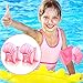 8 Pieces Swim Arm Floaties for Kids Inflatable Swim Armbands Swim Floater Sleeves Swimming Arm Float Rings Water Wings for Toddler Boys Girls (Vivid Style)