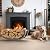 WiwiIron Firewood Rack Outdoor, 29 inch, Firewood Storage Holder Indoor, Log Holders for Firewood