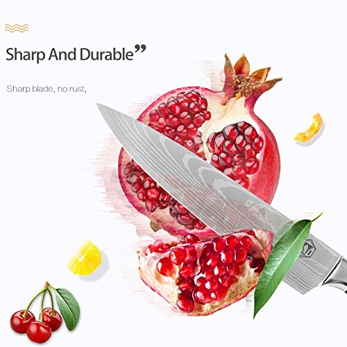 Xyj Stainless Steel Kitchen Knives Set 8 Piece Chef Knife Set With Carry Case Bag & Sheath Well Balance Ergonomic Handle #TOP3