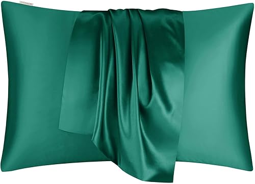 Vista 41 de DISANGNI Funda de almohada de seda de morera 100% natural para cabello y piel con cremallera oculta, 22 momme ambos lados