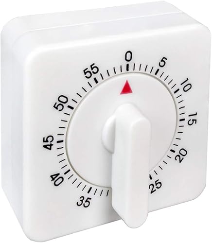 Miniatura 2 de 2 unidades de campana de anillo largo alarma ruidosa 60 minutos cocina cocina viento temporizador mecánico