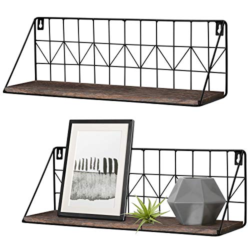 Mkono Floating Shelves Wall Mounted Set of 2...