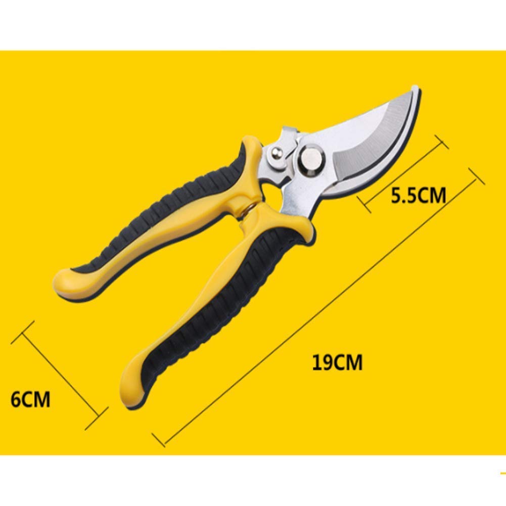 Gartenschere, Bypass-Gartenschere, Haarschneidemaschine für den Garten mit stoßdämpfender Feder, Gartenernte von Obst und Gemüse, 2er-Pack