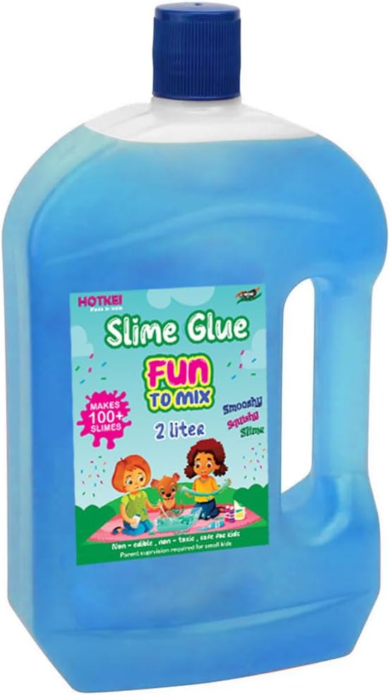 HOTKEI (2 Liter) Blue Slime Glue DIY Magic Toy Jelly Putty Making kit Set Borax Slime Glue Liquid Gel Toy for Boys Girls Kids for Making Slime at Home