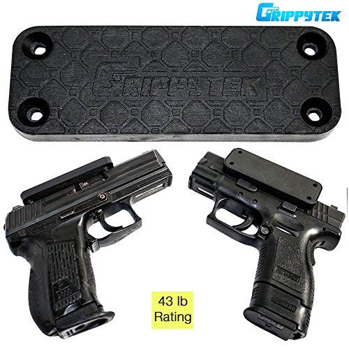 GrippyTek Magnetic Gun Mount & Holster for Home,Office,Vehicle,Desk etc.