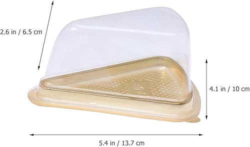 Miniatura 4 de Cabilock Cajas de magdalenas triangulares elegantes 50 PC cajas de pastel de plástico Moon Cake Bandejas para exhibición