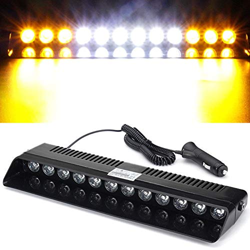 XT AUTO 12V Car Truck Emergency Strobe Flash Light Sucker Dashboard Interior Windshield
