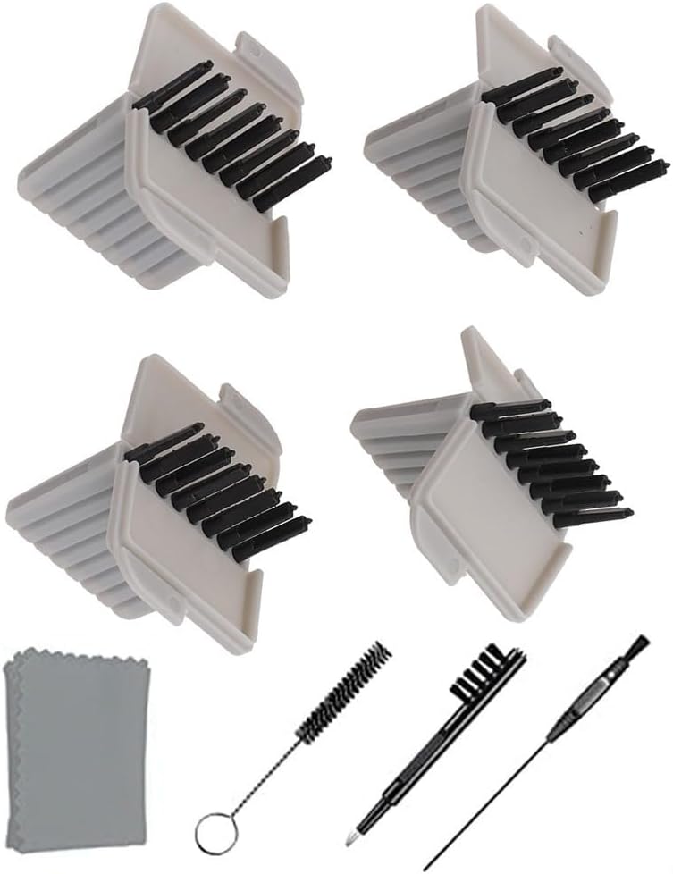 Compatible Hearing Aid Wax Guards - 36pc Cerustop Filter Set with Cleaning Kit for CIC Models - Prevents Wax Dust Moisture Buildup Care Supplies
