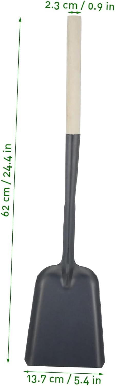Long Handle Stove Ash Shovel with Wood and Iron for Scooping