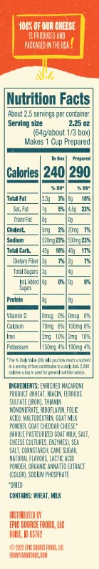 Miniatura 2 de FUNNY FARM Queso cheddar de cabra con cabra, pizza y helado, pasta en forma de macarrones y queso, 6 onzas (paquete de 8)