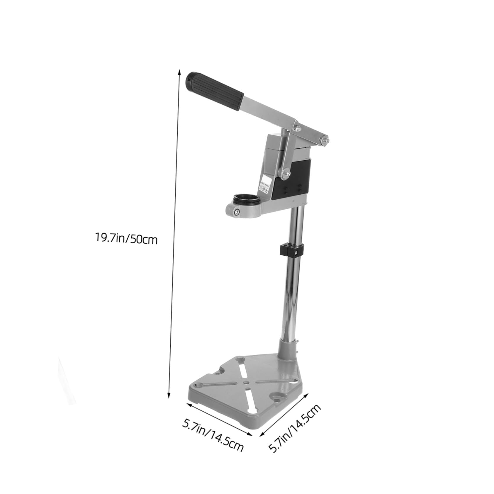 Gadpiparty Supporto Per Trapano Elettrico Con Base Ghisa Stativo Per Trapano Manuale Accessorio Da Officina Per Forature Precise e Stabili