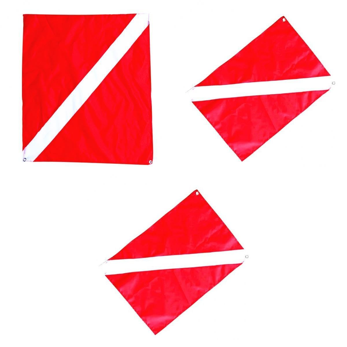 BNF®3 Pieces Sizes Nylon Diver-Down Boat Flag Red & White Scuba Dive Flag Marker|Sporting Goods|Water Sports|Scuba & Snorkeling|Flags & Markers-image-28