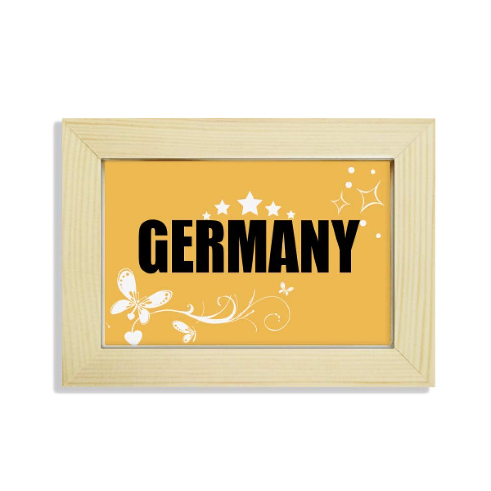 Pintura de flores Alemania marco de madera decoración escritorio cuadro floral sobremesa