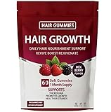 Vivikig Lumin Hair Growth Gummies – Daily Hair Nourishment with Biotin, Collagen & Botanical Extracts – Supports Thicker, Stronger & Healthier-Looking Hair – Mixed Berry Flavor, 60 Gummies (1)