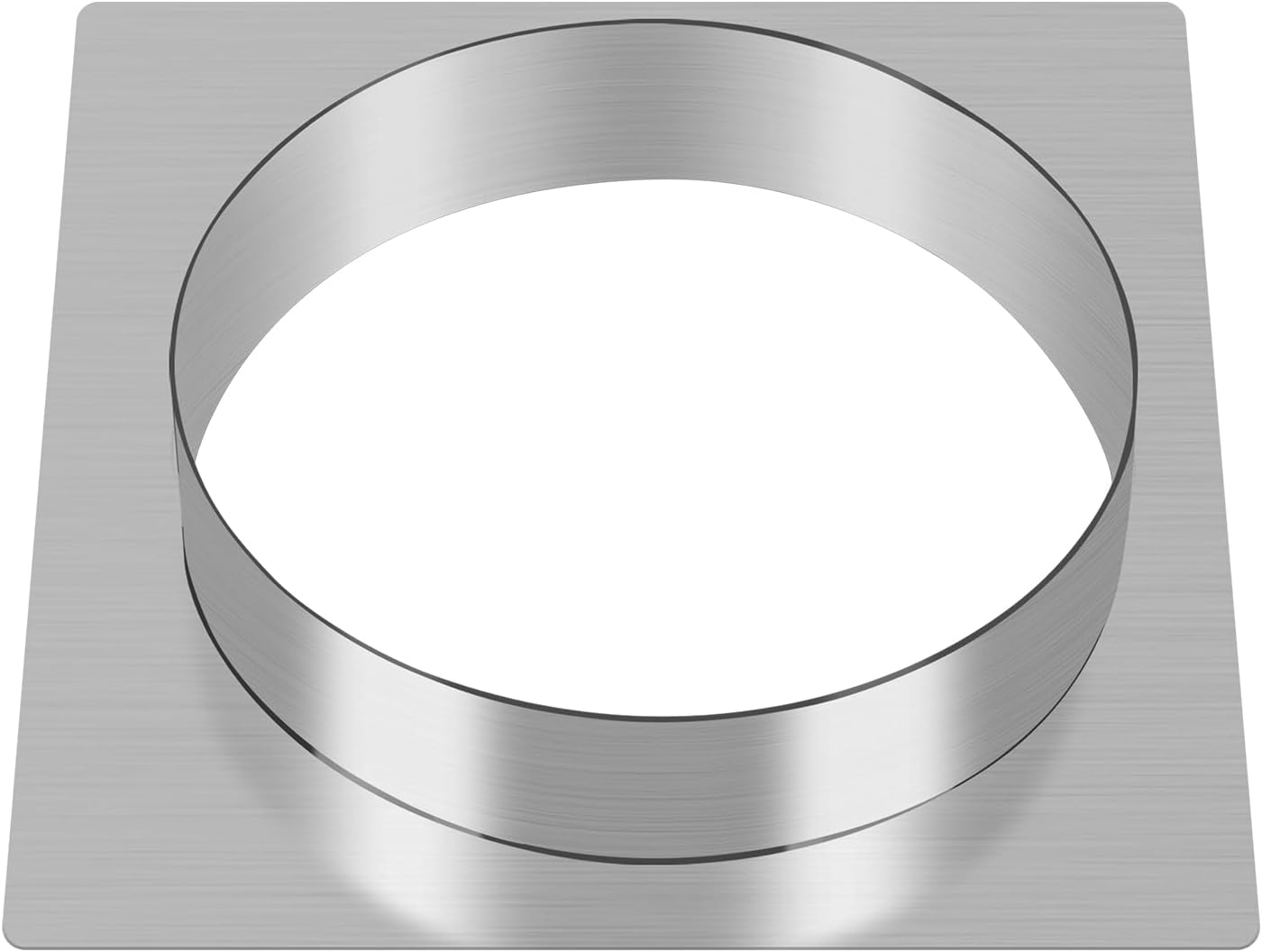 10" Inch Duct Connector Flange: Mineye Galvanized Steel Duct Flange for HVAC Connector, with Square Spigot Wall Plate – Dryer Vent Adapter and Mounting Plate, HVAC Systems, Airflow Management