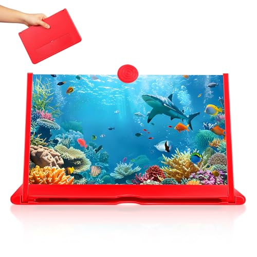 Amplificador de pantalla para móvil rojo de ABS con diseño ergonómico de alta densidad