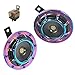 YIYIDA Car Horn Klaxon électrique de Voiture de klaxon 12V 135DB klaxon de voiture Super Fort Haute et Basse tonalité en métal kit Double klaxon avec Support pour Voitures car Motos Bateaux SUV ect