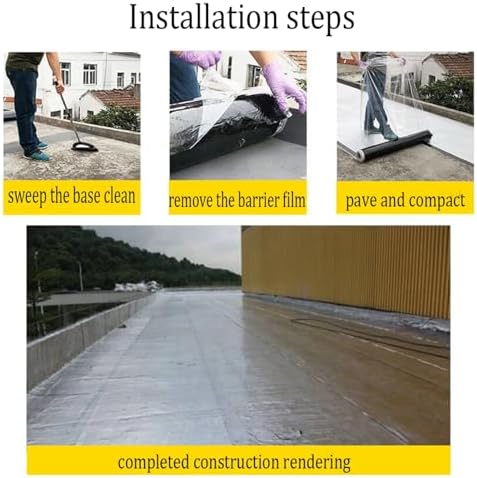 Waterproof Asphalt Roof Shingles Repair Tape - Self-Adhesive Aluminum Foil Underlayment Roll- Durable Roofing Felt for Sheds, Cladding & Roof Protection