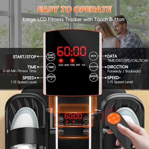 Fousae Under Desk Elliptical Exercise Machine, Ellipse Leg Exerciser As Seen On Tv With 15 Adjustable Speeds thumb #3