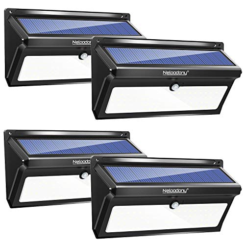 Neloodony Solar Lights Outdoor 100 LED Waterproof Solar Motion Sensor Light Outdoor Super