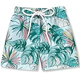 6-12 Months Baby Boys Swim Trunks Infant Palm Leaf Floral Board Shorts Swimwear