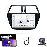 GDJCFDC 9-Zoll Autonavigator GPS-Navigator Auto-Audio-Video-Player Android 13 Passend für Suzuki SX4 2 2012-2016 Supports Bluetooth Wireless CarPlay DSP Mirror Link 4G WiFi(T3 8 Core 4G+WiFi 2G+32G)