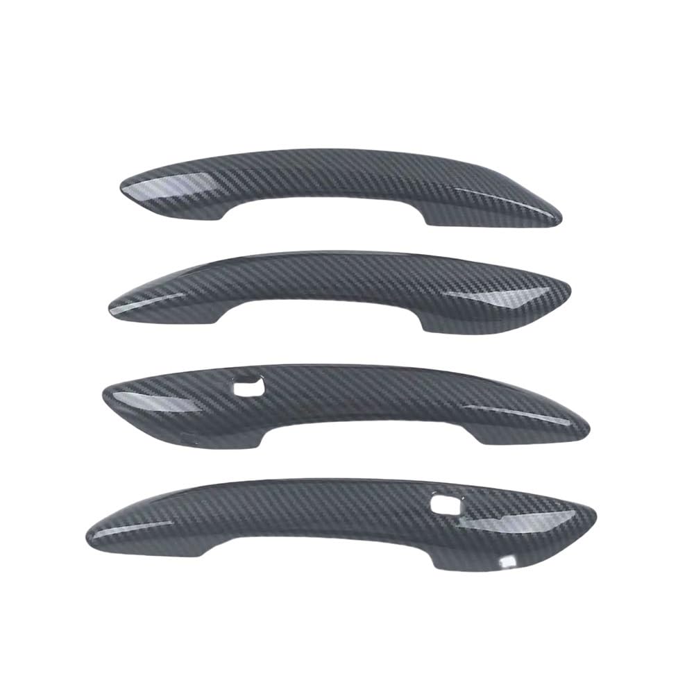 Mlhoghigd Carbon 2 Buttons Door Handle For Elantra Cn7 For Avante For I30 2021 2022 2023 Car Door Handle Cover Trim Sticker Accessories