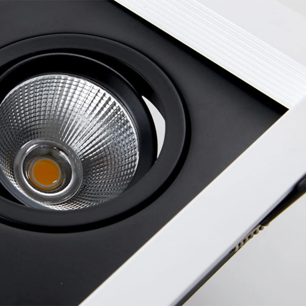 10W,14W,20W,24W Adjustable Angle Recessed LED Downlight, Swivel Bull's Eye Can Lights Lights,2 Heads Retrofit Gimbal Spotlights 3000K | 4000K | 6000K