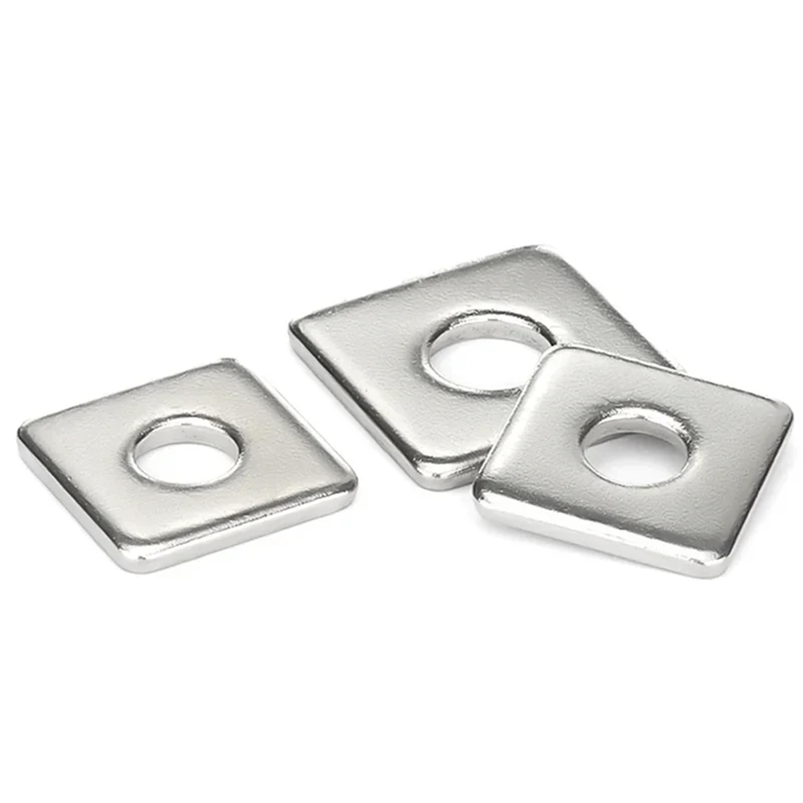 arandelas cuadradas, Arandelas de placa cuadrada acero inoxidable, cuadradas Acero 304 Plata M3 M4 M5 M6 M8 M10 Paquete 344(M6x14x1-20pcs)
