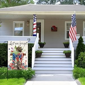 Patrioticgardenflags12x18inchdoublesidedmemorialdaylestweforgetsmallsummerdecorationforfarmhouseholidayyardindependencedayveteransday4thofjulyoutdoordecor Urban Country Home Decor Patriotic garden flags 12×18 inch double sided memorial day lest we forget small summer decoration for farmhouse holiday yard independence day veterans day 4th of july outdoor decor urban country home decor