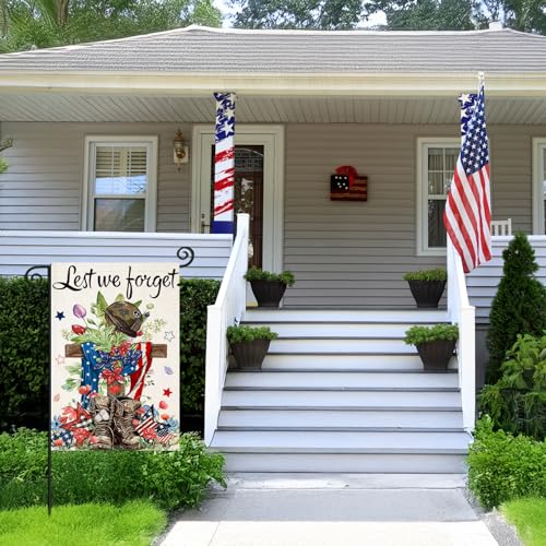Patrioticgardenflags12x18inchdoublesidedmemorialdaylestweforgetsmallsummerdecorationforfarmhouseholidayyardindependencedayveteransday4thofjulyoutdoordecor Urban Country Home Decor Patriotic garden flags 12×18 inch double sided memorial day lest we forget small summer decoration for farmhouse holiday yard independence day veterans day 4th of july outdoor decor urban country home decor