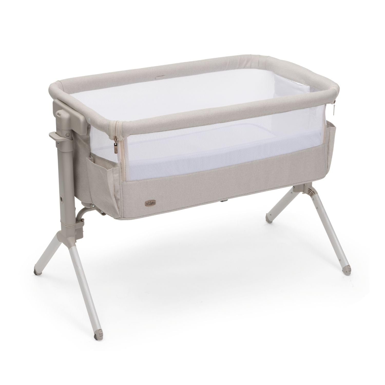 Chicco Next2Me Armonia Berceau nouveau-né côté lit 11 niveaux hauteur réglable 66-83 cm 4 roues Blanc