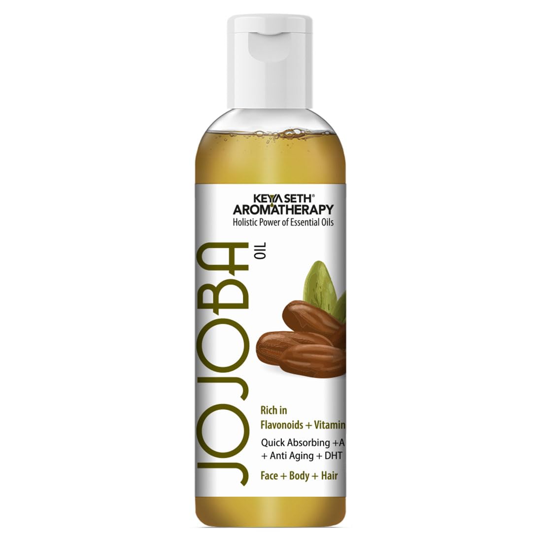 Keya Seth Aromatherapy Jojoba Oil for Face, Body & Hair – Moisturizing, Anti-Aging, Sunburn Care, Hair Growth with Flavonoids, Vitamin A & E 100ml-image-48