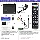 Digitaler Terrestrischer Decoder 2025 2026, unsichtbar H265 HEVC Main10 DVB-T2 Decodierung bis zu Full HD 1080P, Empfänger mit RJ45 USB PVR Recorder Media Player Fernbedienung 2in1 LCN 12V