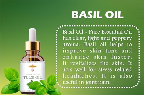Image of Khadi Pure Coldpressed Tulsi Oil, 30 ml