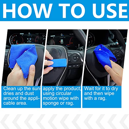 Gnapy Car Plastic Restorer For Bringing Rubber, Vinyl And Plastic 50Ml Car Plastic Revitalizing Coating Agent Prevents Drying Aging For Cars Truck Motorcycle #TOP6