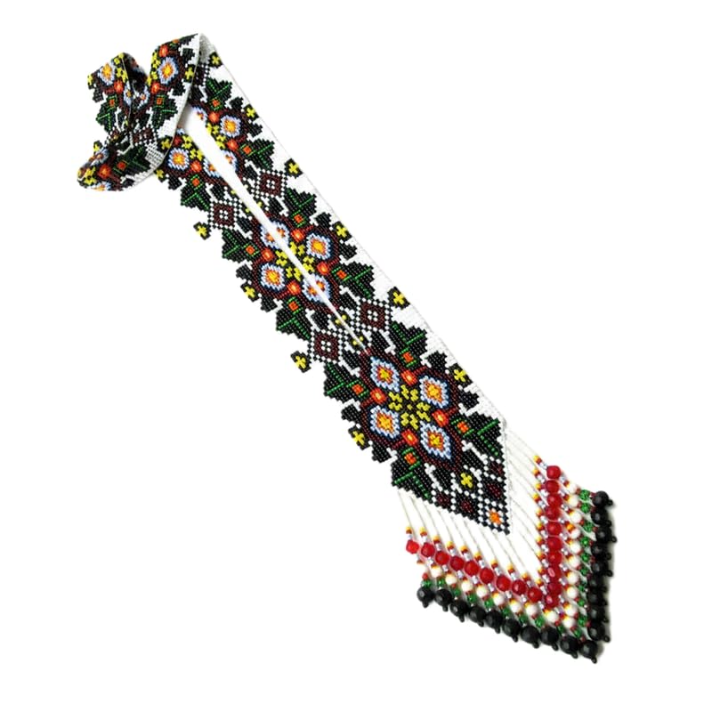 Bijou traditionnel fait main mosaïque florale complexe LKBEADS