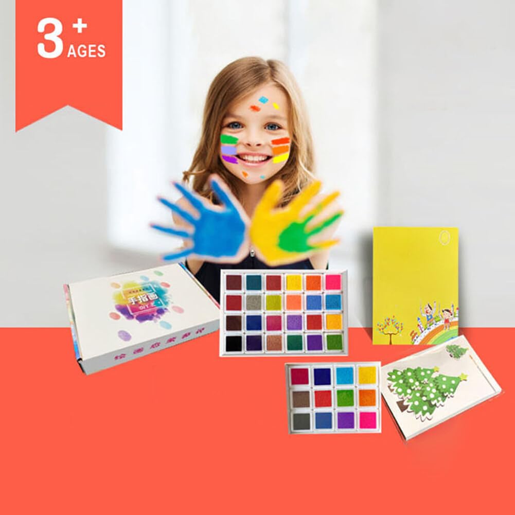 Kit 12 Timbri Colorati Per Bambini - Inchiostro Lavabile E Non Tossico Per Disegni Su Tessuto E Carta - Foto 5