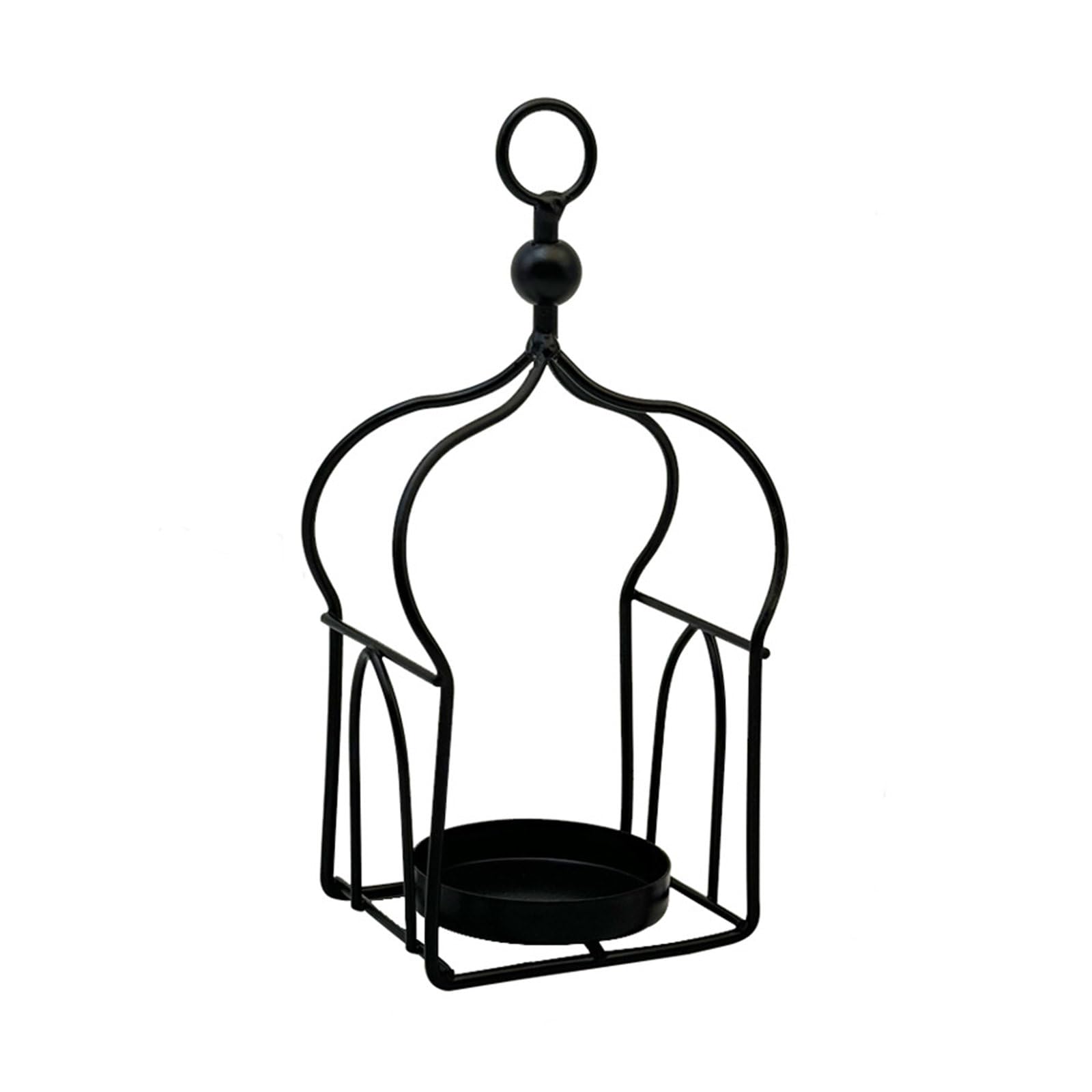 Eid Mubaraks Lamp Metal Hollowed Shape Tealight Holder Stand for Muslims Holiday Parties Decorations Metal Holder