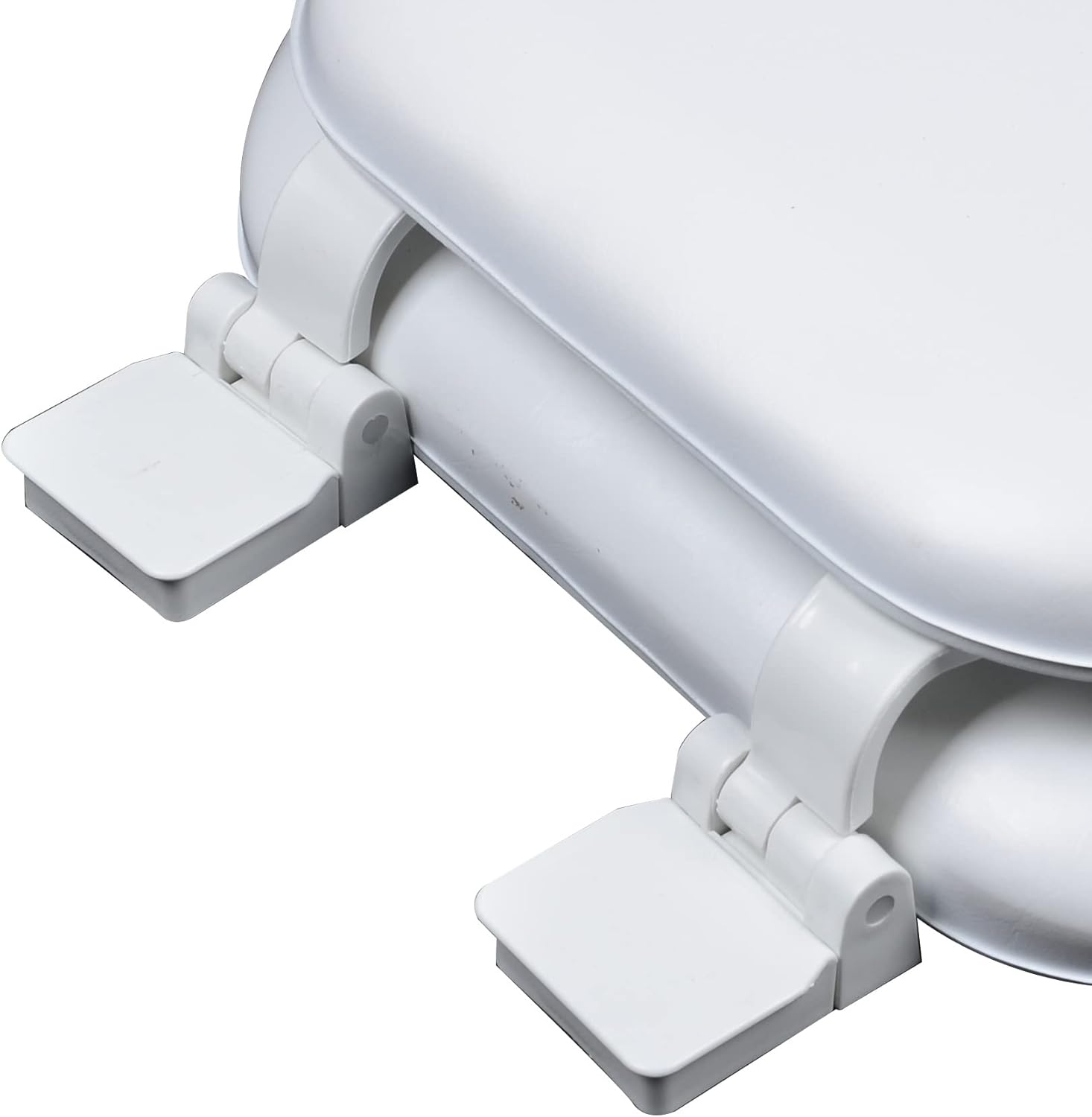6Q1R2-00 Premium Soft Toilet Seat with Wood Core includes Vari-Adjust Lok-Down Release 'N' Clean Hinge, Round, White
